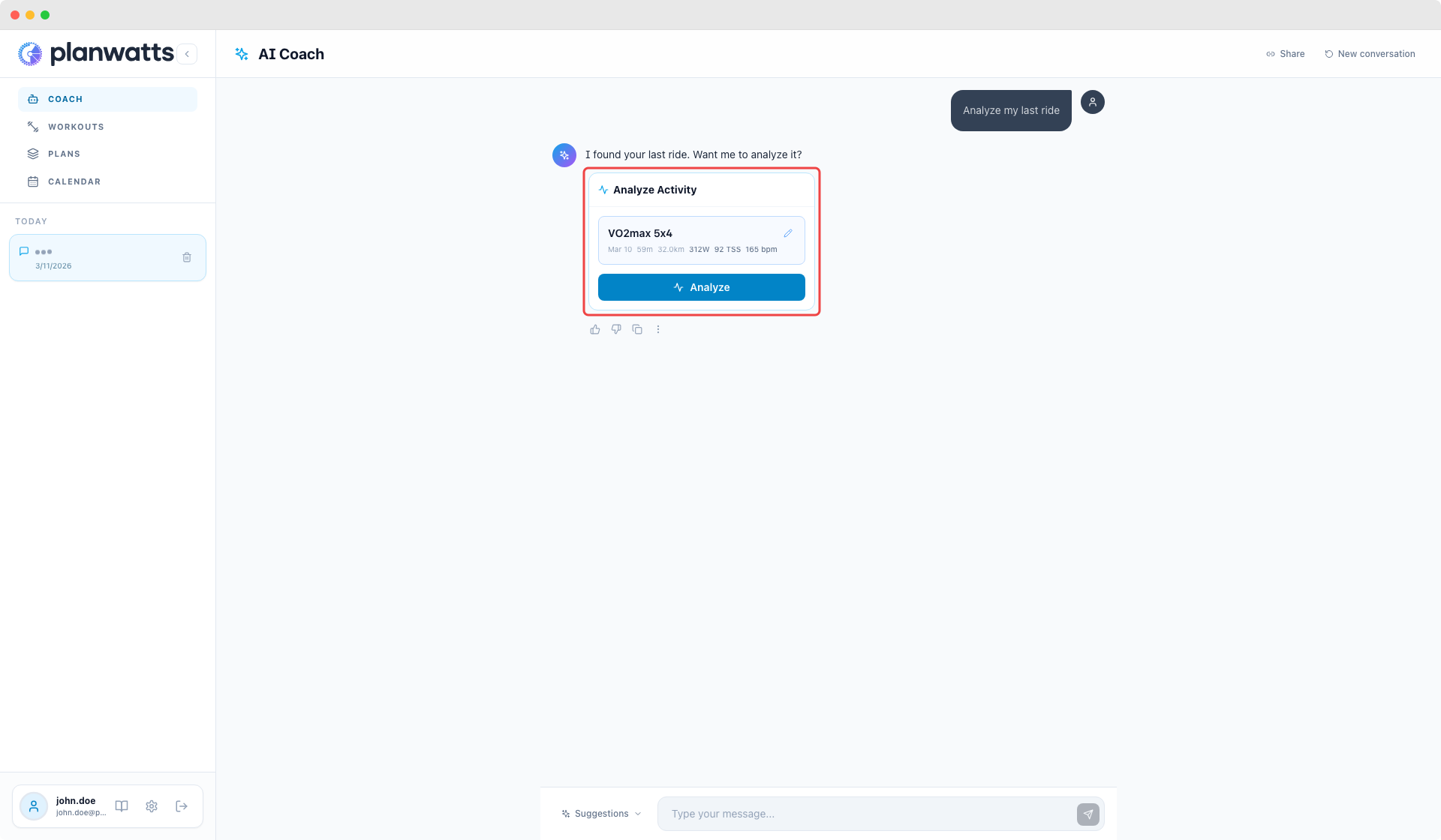 Activity proposal with picker