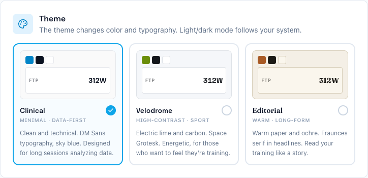 Theme selector